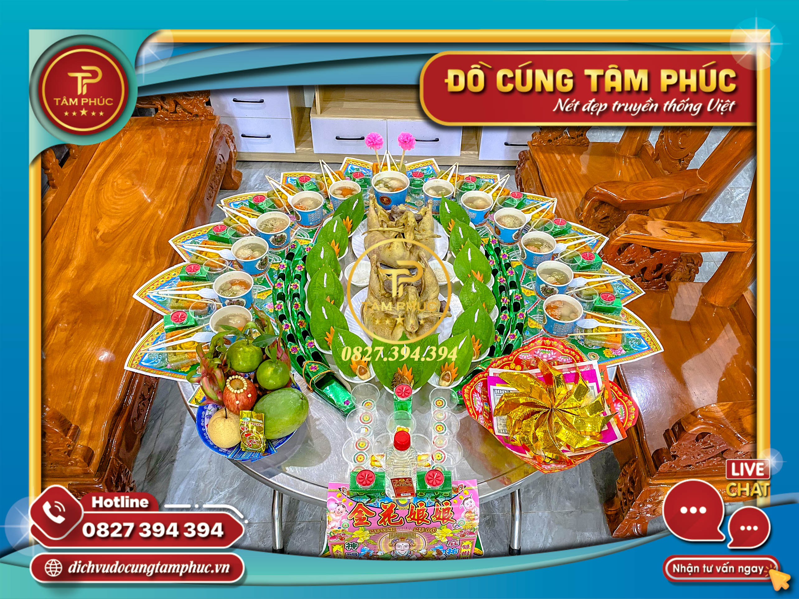 Mâm lễ cúng mụ trọn gói cho bé tại Cần Thơ.